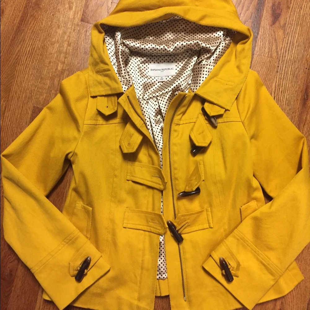 Banana Republic yellow fall/spring coat!